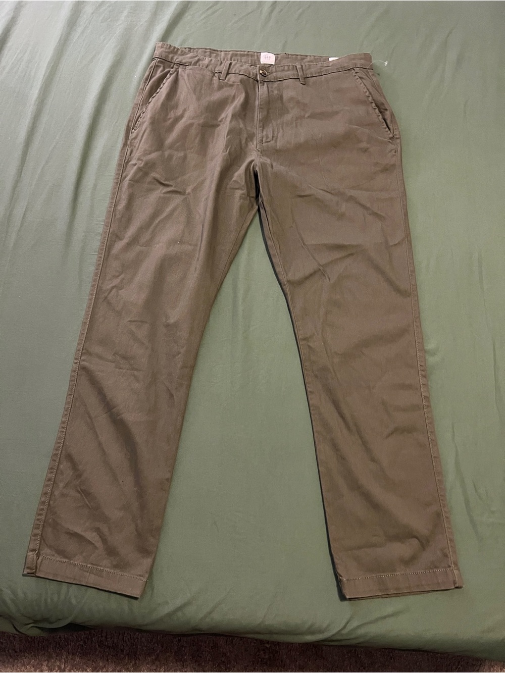 GAP Men's Olive Green Chino Pants Size 36x32